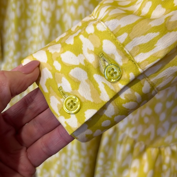 Who What Wear Citrus Leopard Long Sleeve Dress Women’s Size Medium - Picture 4 of 13